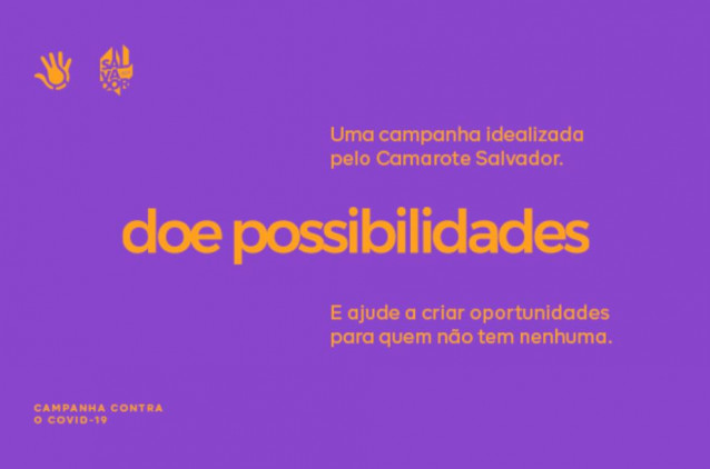 OSID será beneficiada com campanha do Camarote Salvador para enfrentamento do coronavírus OSID será beneficiada com campanha do Camarote Salvador para enfrentamento do coronavírus