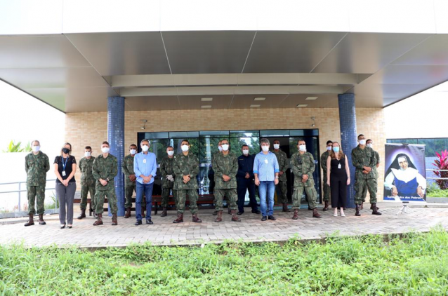 OSID agradece aos militares pela operação de desinfecção do Hospital Santo Antônio OSID agradece aos militares pela operação de desinfecção do Hospital Santo Antônio