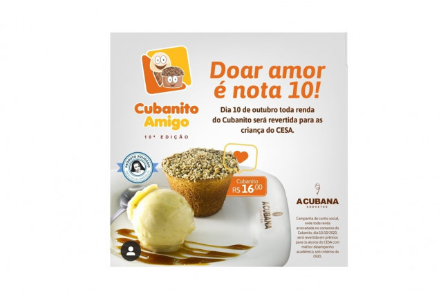 Campanha une sorvete e solidariedade em prol da OSID Campanha une sorvete e solidariedade em prol da OSID