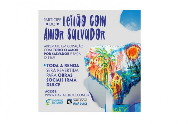 Leilão beneficente arrecada fundos para as Obras Sociais Irmã Dulce na próxima terça-feira Leilão beneficente arrecada fundos para as Obras Sociais Irmã Dulce na próxima terça-feira