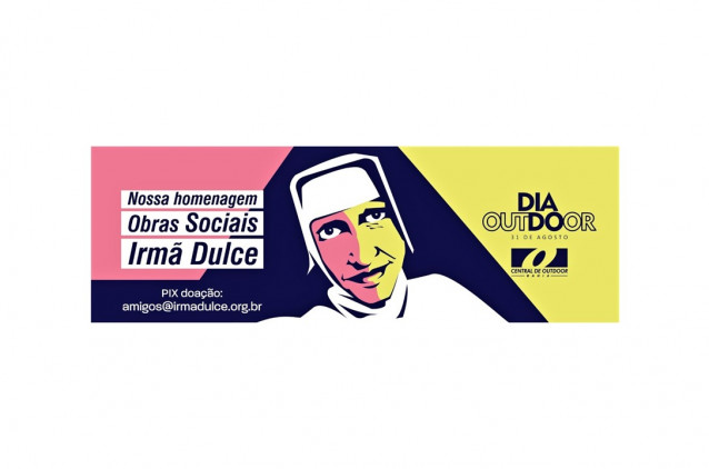 OSID recebe homenagem da Central de Outdoor em apoio ao legado de Santa Dulce dos Pobres OSID recebe homenagem da Central de Outdoor em apoio ao legado de Santa Dulce dos Pobres