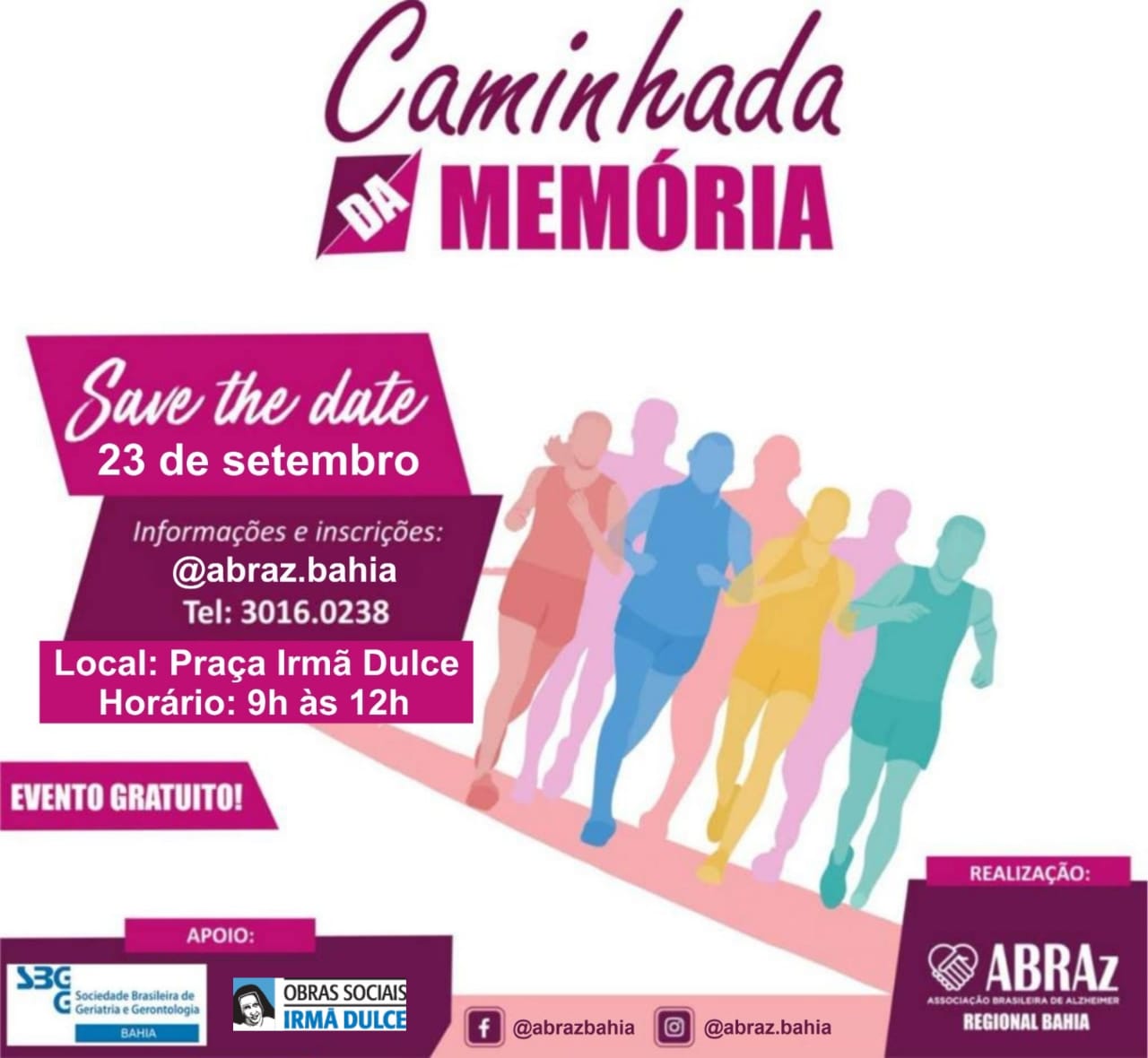 Idosos da OSID participam da Caminhada da Memória neste sábado Idosos da OSID participam da Caminhada da Memória neste sábado
